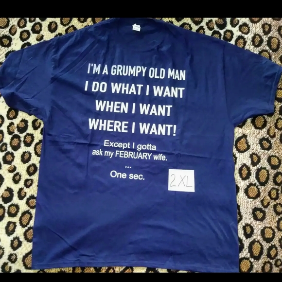 Gildan Other - "FEBRUARY WIFE/GRUMPY OLD MAN" FUNNY T SHIRT